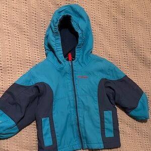 Columbia Toddler Blue and Dark Blue Hooded Jacket